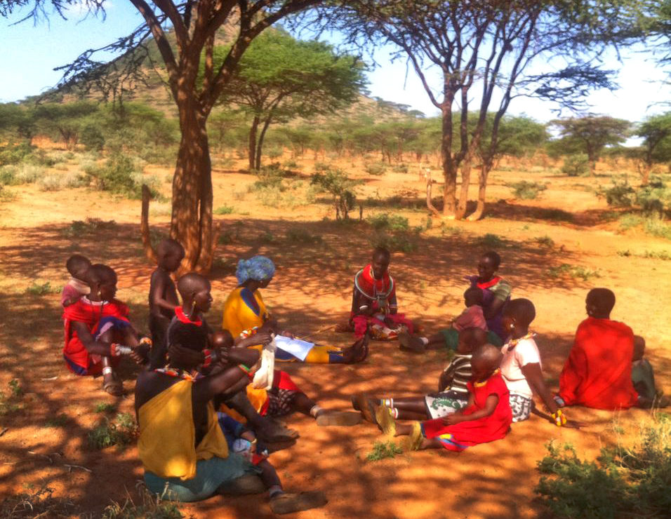 Focus group discussions with Pastoralist women in Kenya; Credit: Nancy Balfour