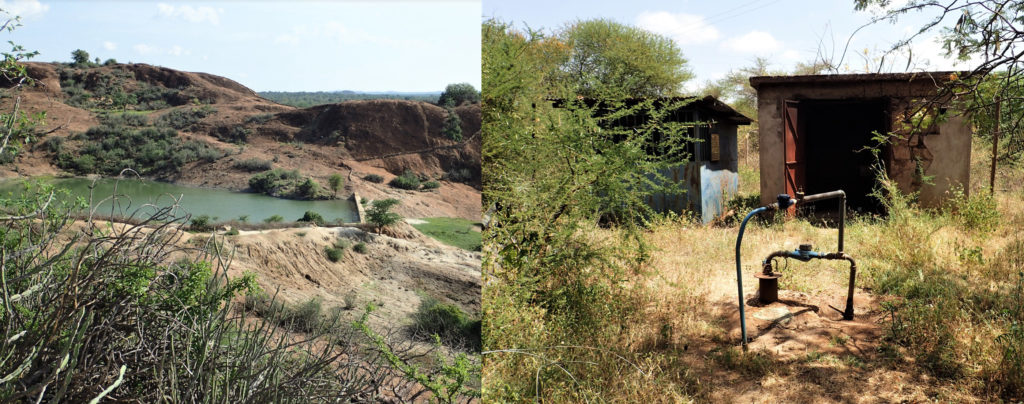 Drinking-water reservoir and mechanised borehole system that were included in the 2019 water quality monitoring programme. Credit: Saskia Nowicki